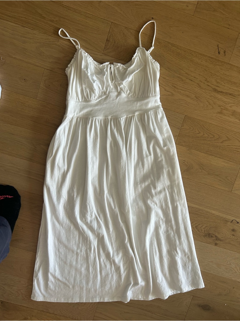 Women's White Spaghetti Strap Sundress